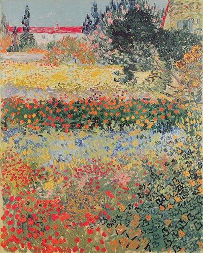 Giardino in fiore, Arles, luglio 1888 da Vincent van Gogh